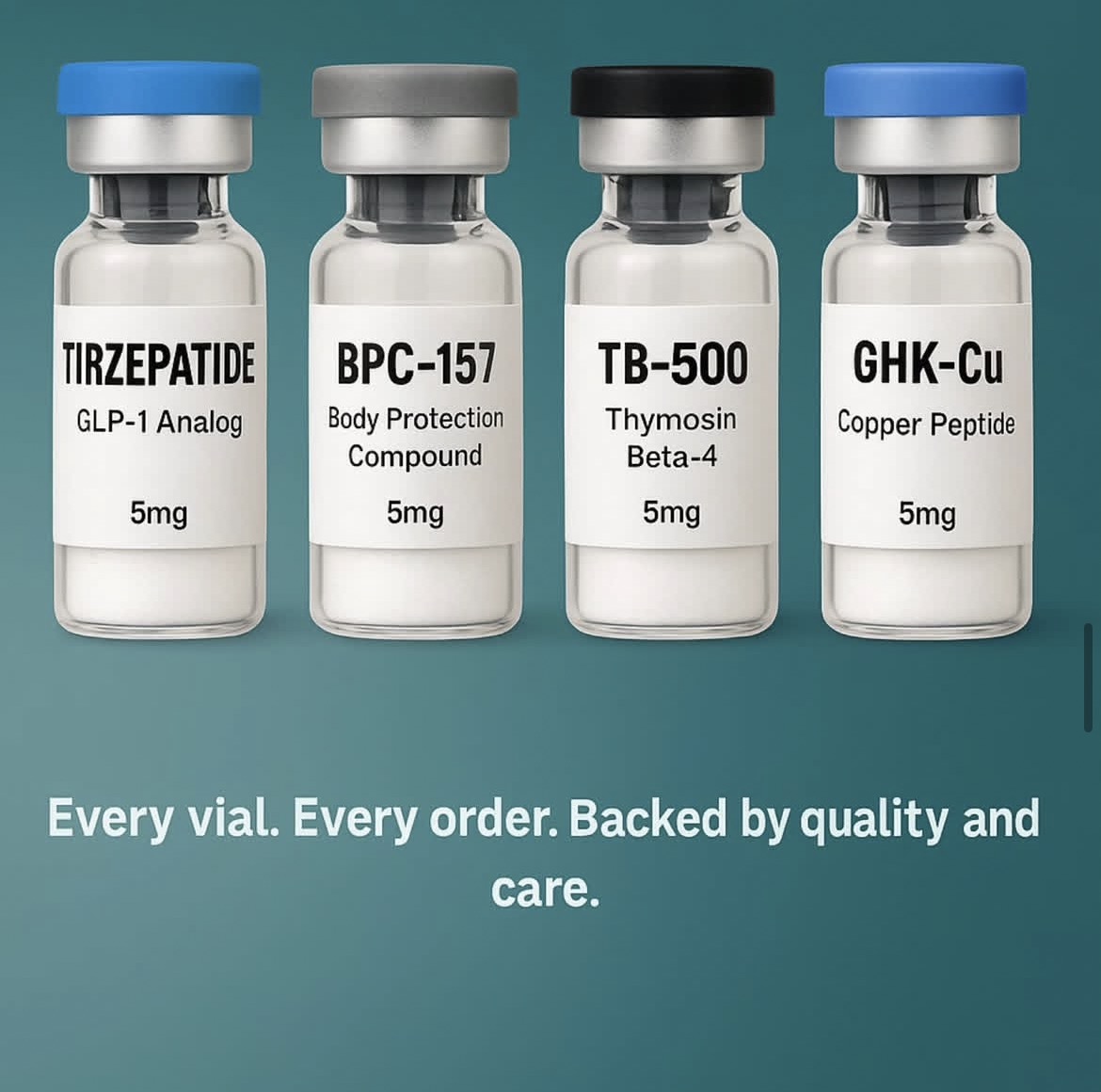 <b>Exploring the Mysteries of BPC-157, TB-500, CHK-CU, and Tirz</b>
