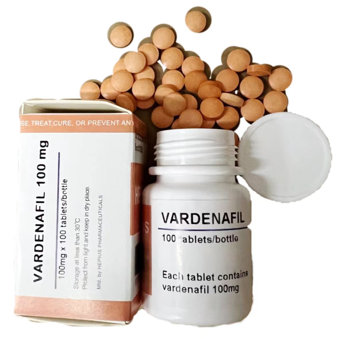 Vardenafil 100mg/bottle 100tablets