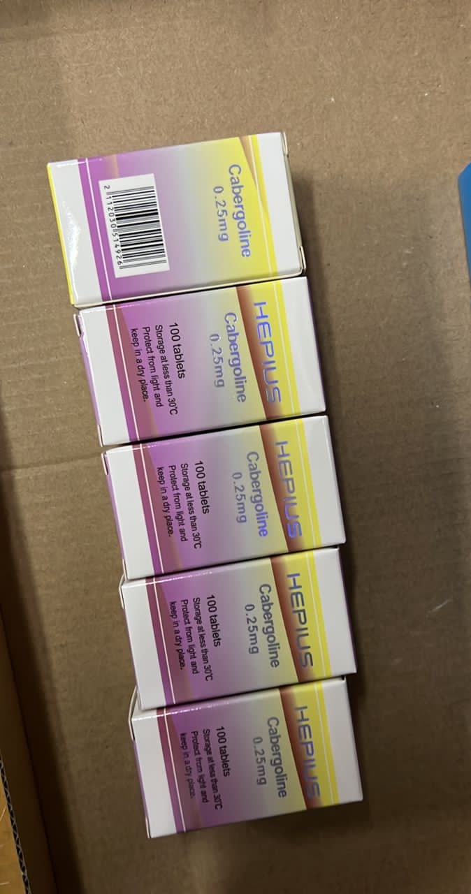 Cabergoline 0.25 mg x 100 tablets